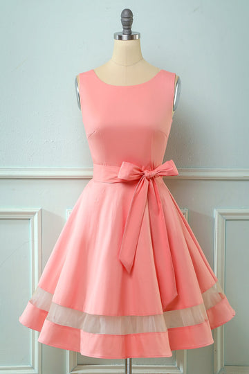 Vestido rosa vintage de 1950